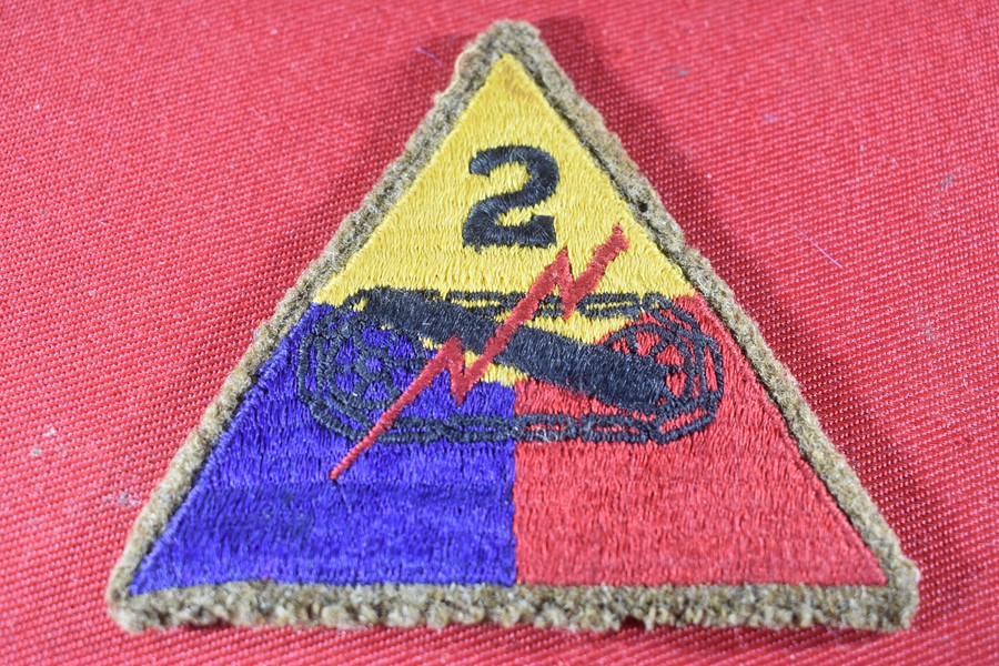 ORIGINAL WW2 US SECOND ARMOURED DIVISION PATCH-SOLD